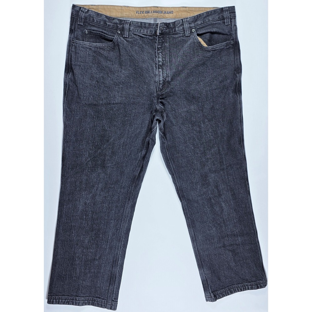 Duluth Trading Co Flex Ballroom Jeans Men's 44x30 Dark Gray Workwear Denim Pants